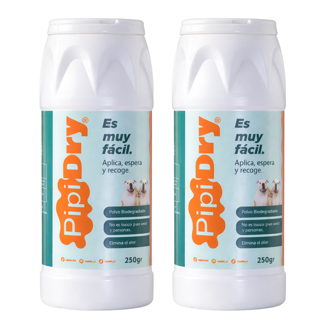 Pack PipiDry® – 2 Botes de 250g (500g)